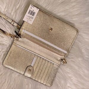 🆕🔥MICHAEL KORS ✖️ MK Large Capacity Phone/Travel wallet w/ Crossbody Strap